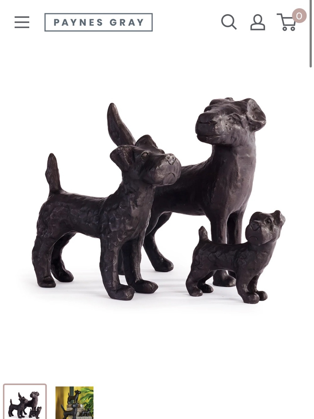 NEW, LITTLE PACK DOG SCULPTURE SET!